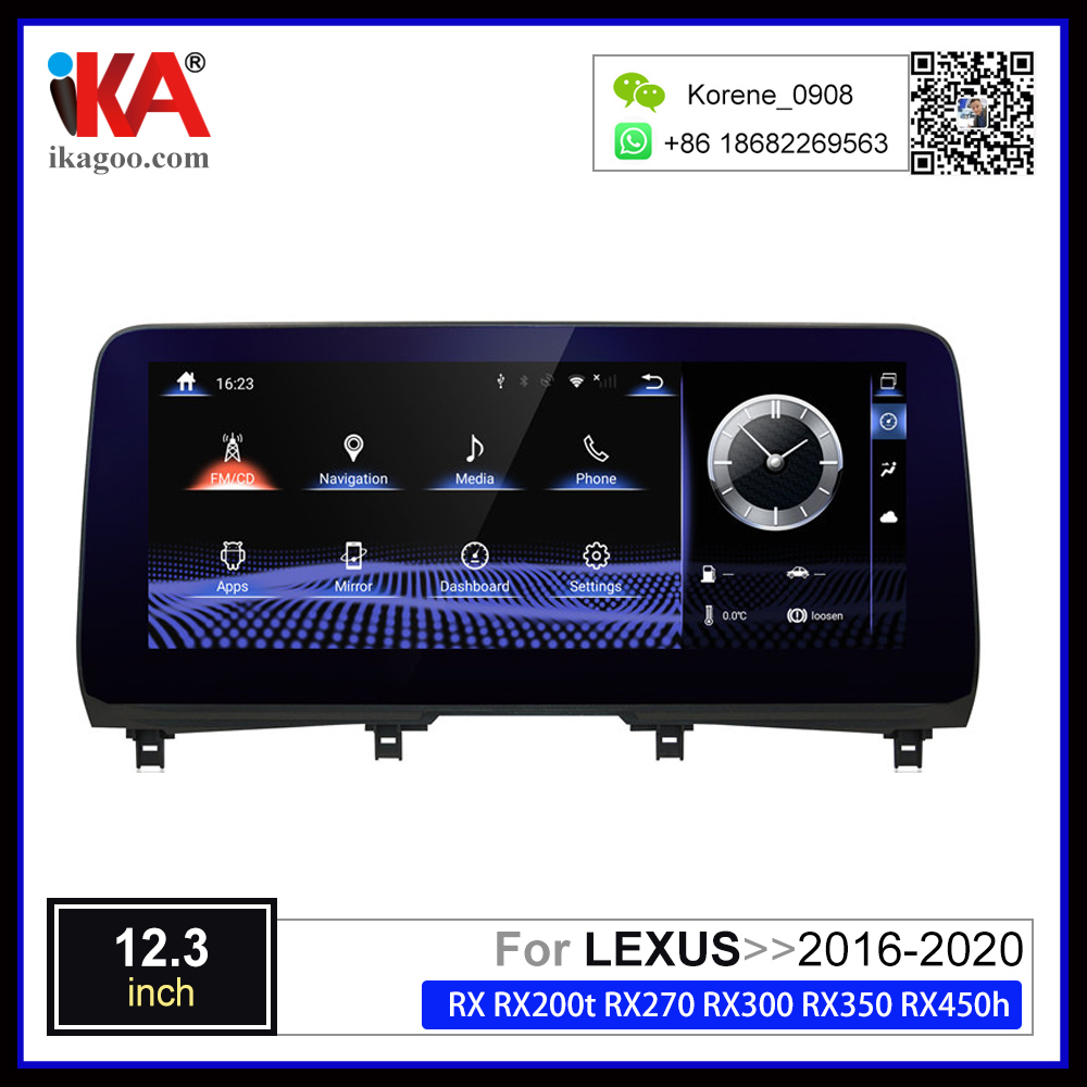 LEXUS RX RX200t RX270 RX300 RX350 RX450h  2016-2020 12.3