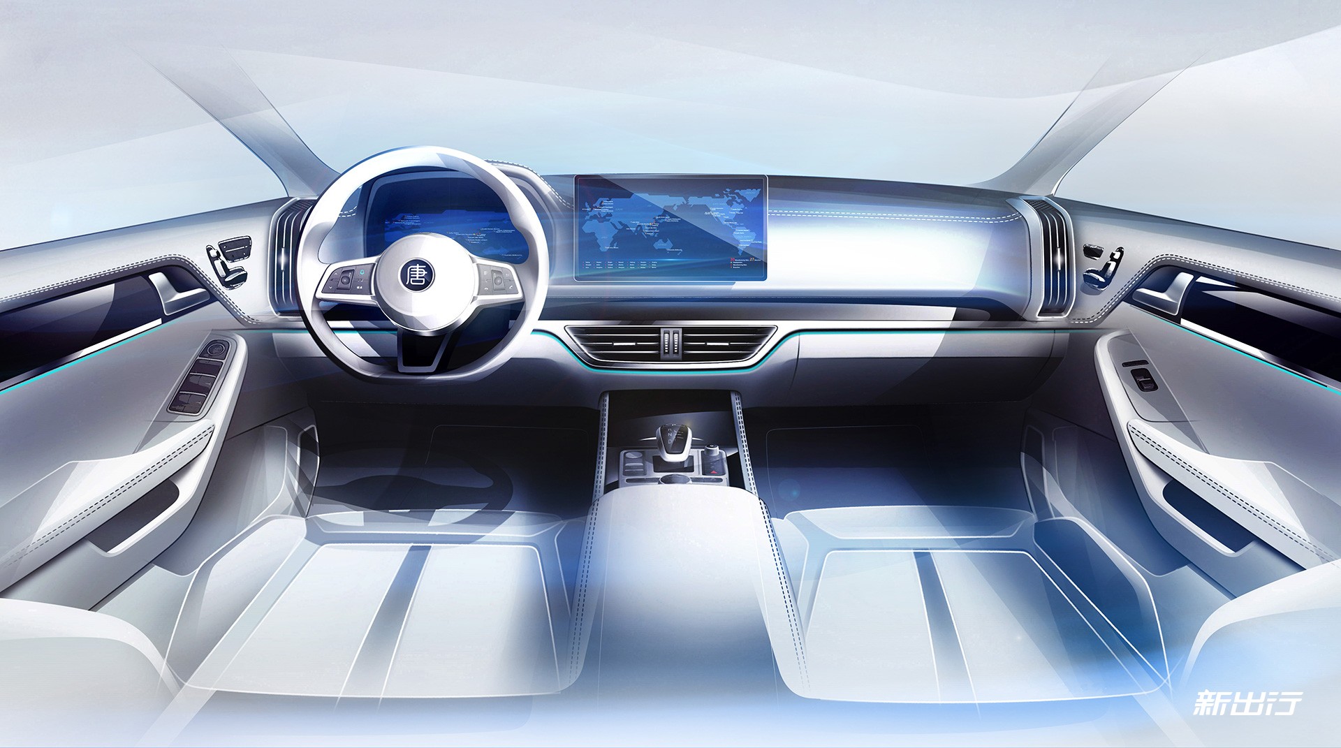 Modern car interior with a large infotainment screen, ready for expert **car Android repair** and enhancement.
