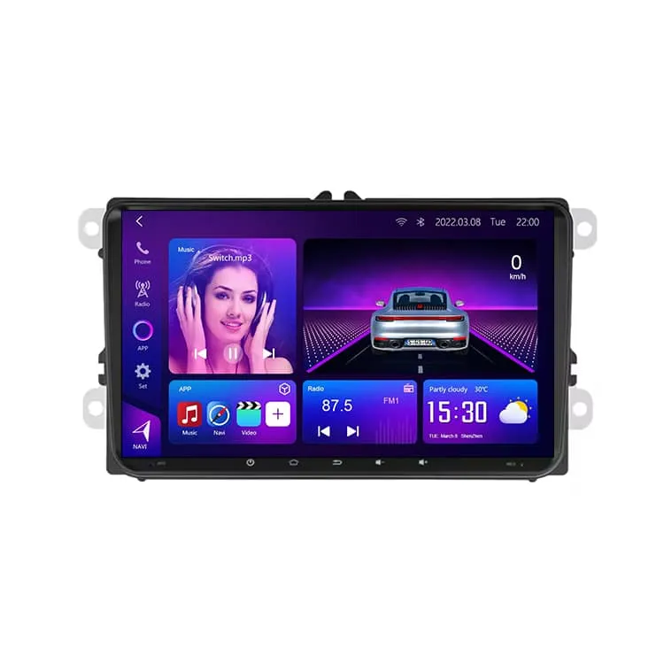 Volkswagen Polo Android Stereo 9 inch head unit front screen
