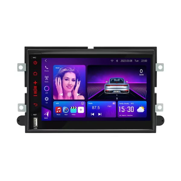 Ford F150 Android Head Unit front screen with factory-style frame