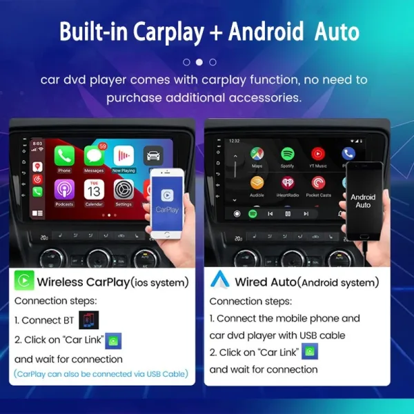 Wireless CarPlay and Android Auto on Ford F150 Android Head Unit