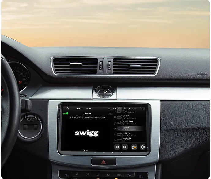 VW Polo Android head unit installed in Volkswagen dashboard