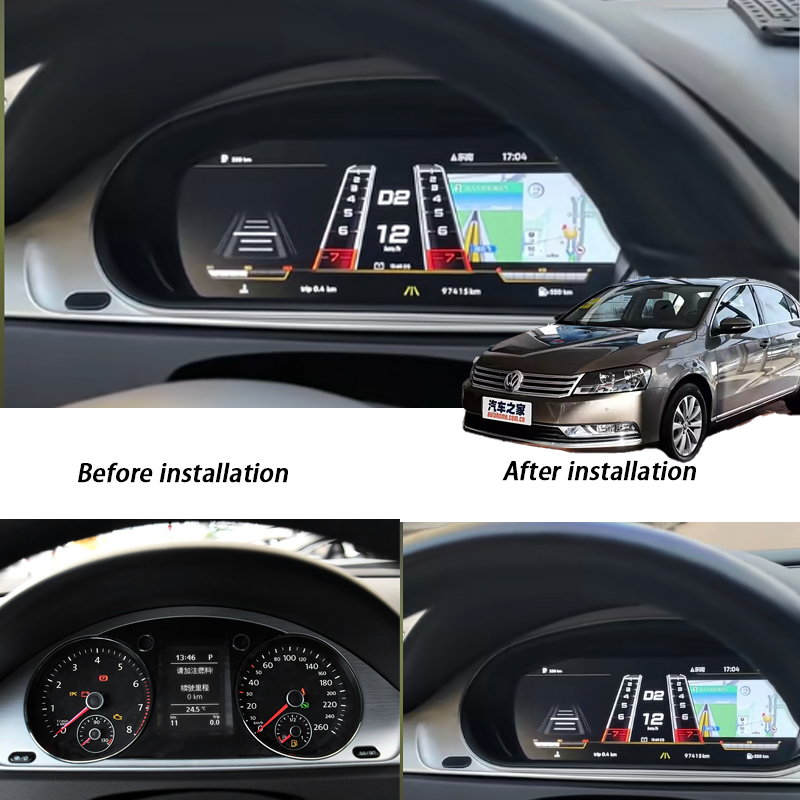 Magotan 2007-2011 digital instrument panel with navigation display