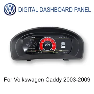 Volkswagen Caddy 2003–2009 9-inch Digital Instrument Cluster main view