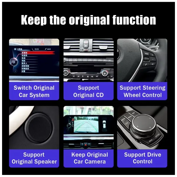 BMW X1 E84 Android screen original function retention iDrive camera steering wheel control