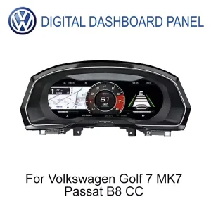 Volkswagen Digital Instrument Cluster for Golf 7 Passat B8 CC 12.3 inch IPS LCD front view