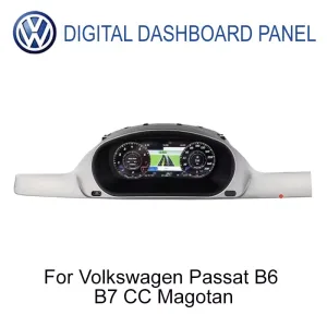 Volkswagen Passat B6 B7 CC Magotan IPS LCD digital instrument cluster front view