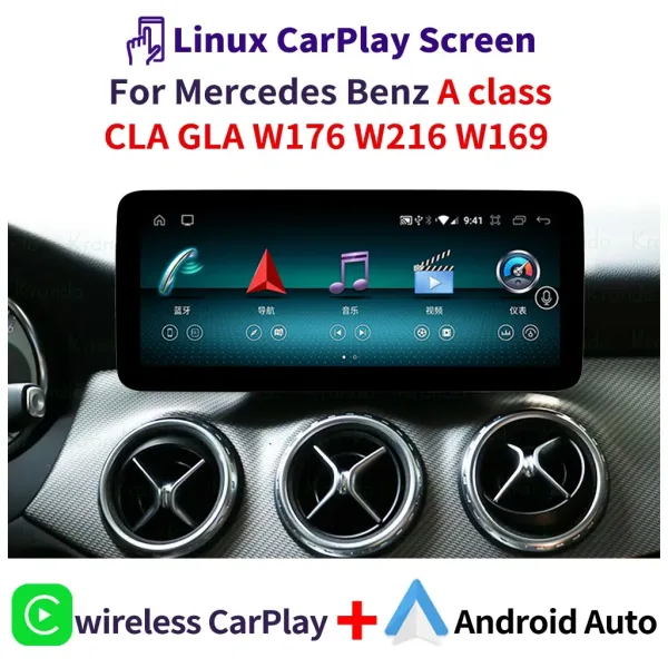 Mercedes-Benz W169 Android Head Unit 2012-2018 CarPlay screen