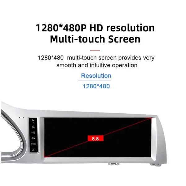 Audi Q7 Android head unit screen display area reference