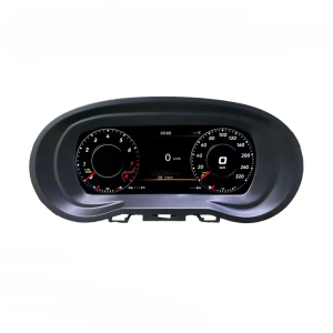 Prelingcar 9 inch LCD digital dashboard front view for VW Polo 6R 2008-2016, Vento and CrossFox 2015