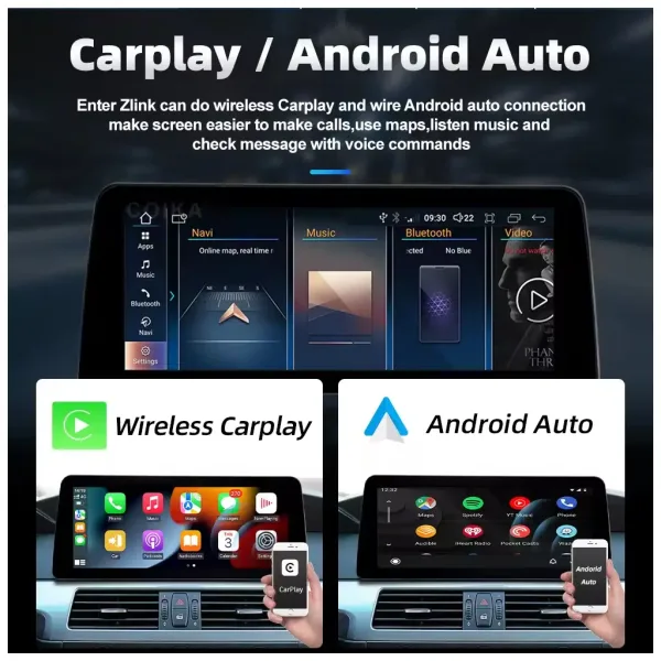 BMW X5 X6 Android head unit Wireless CarPlay Android Auto upgrade