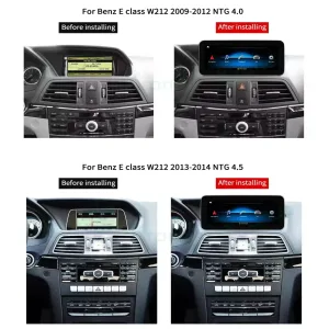 Mercedes E W212 Android Head Unit 2009–2016 | CarPlay DSP