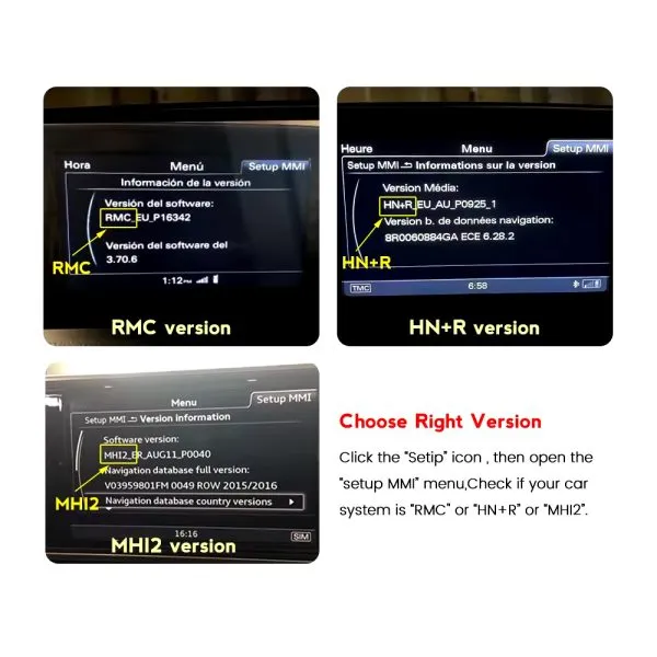 Audi A6 C7 Android screen factory style product display