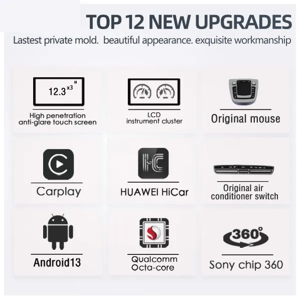 Mercedes Vito CarPlay Android Auto and 360 camera Android head unit upgrade