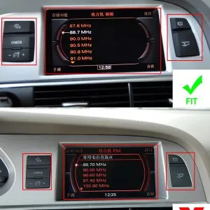 Audi A6 C6 Android Head Unit dashboard fitment suitable unsuitable reference