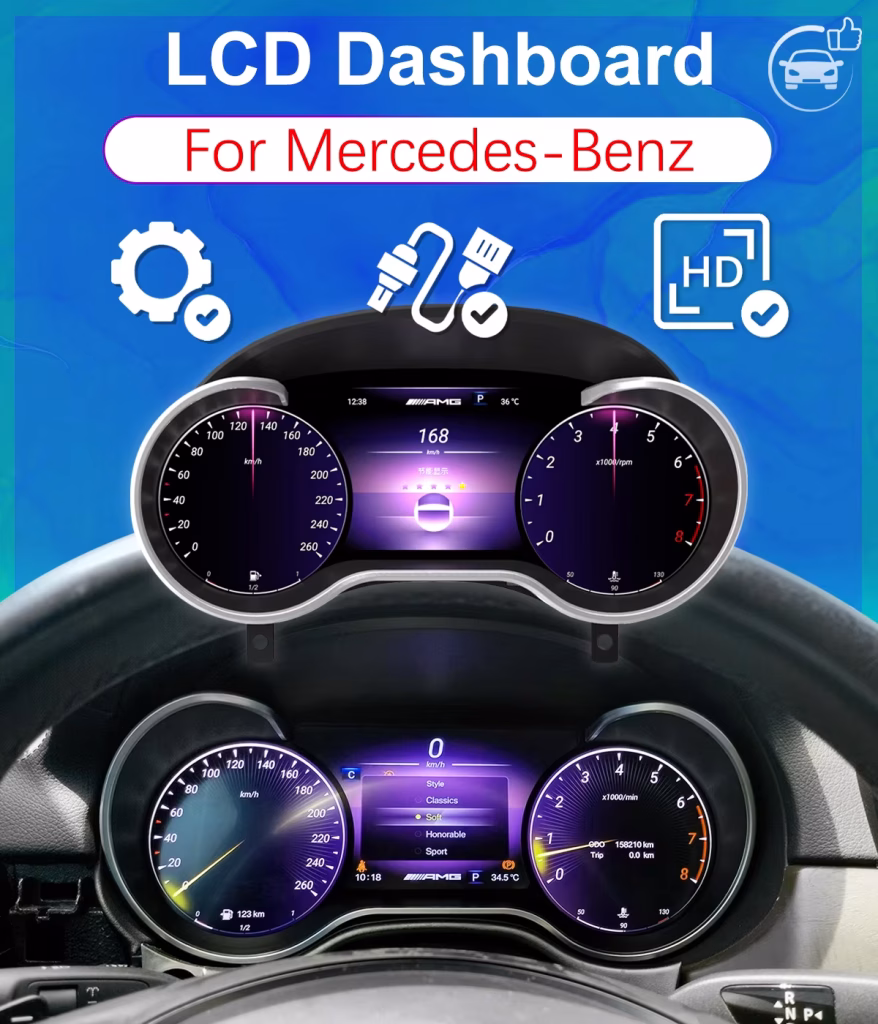 Mercedes R-Class Digital Cluster 2006–2017 | 12.5″ CarPlay DSP