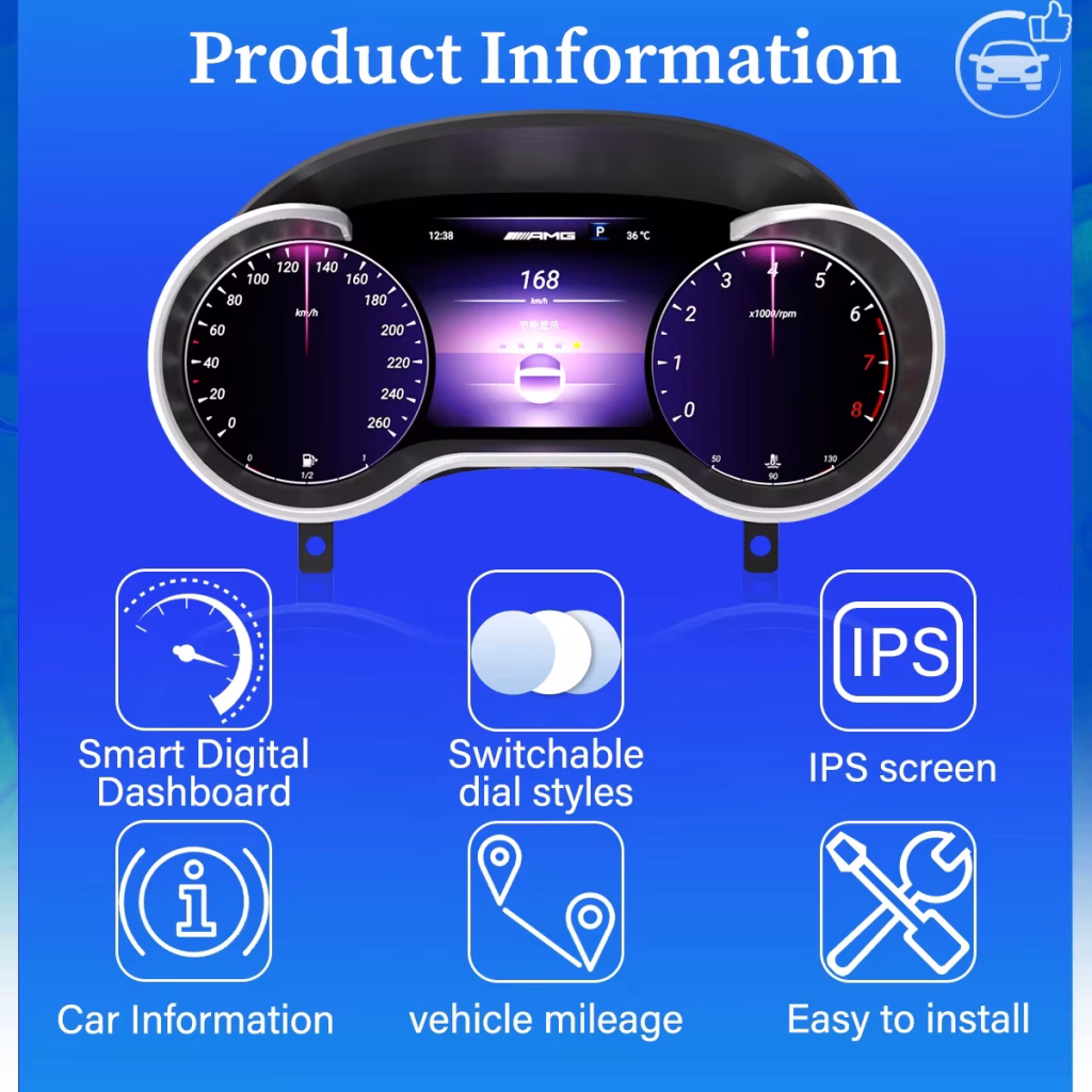 Mercedes R-Class Digital Cluster 2006–2017 | 12.5″ CarPlay DSP