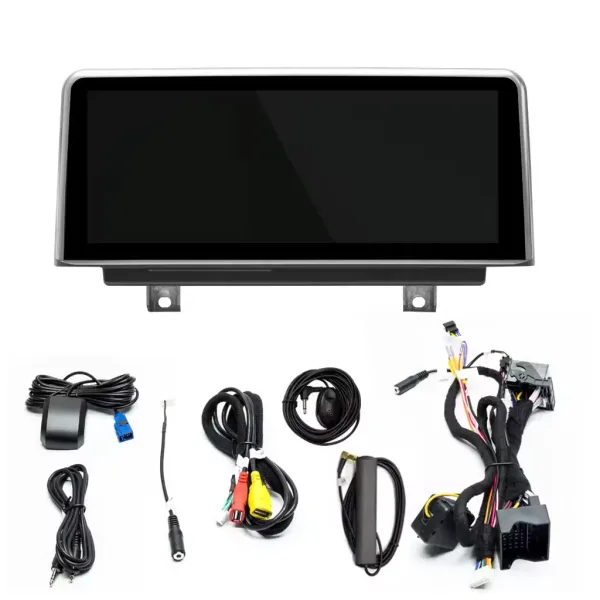 BMW F20 Android head unit wiring harness and accessories