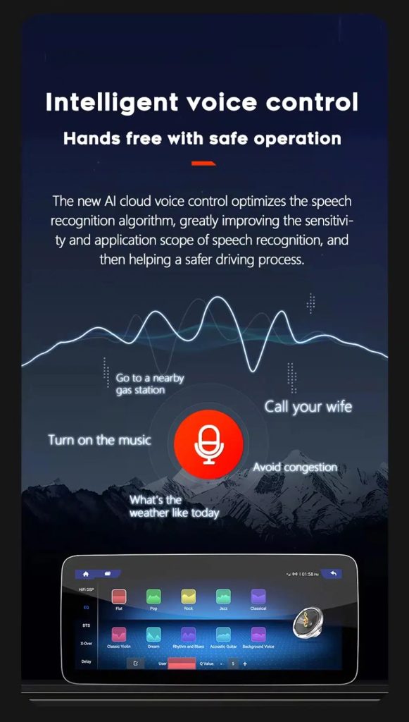 Intelligent stemmestyring til Android-bilstereo