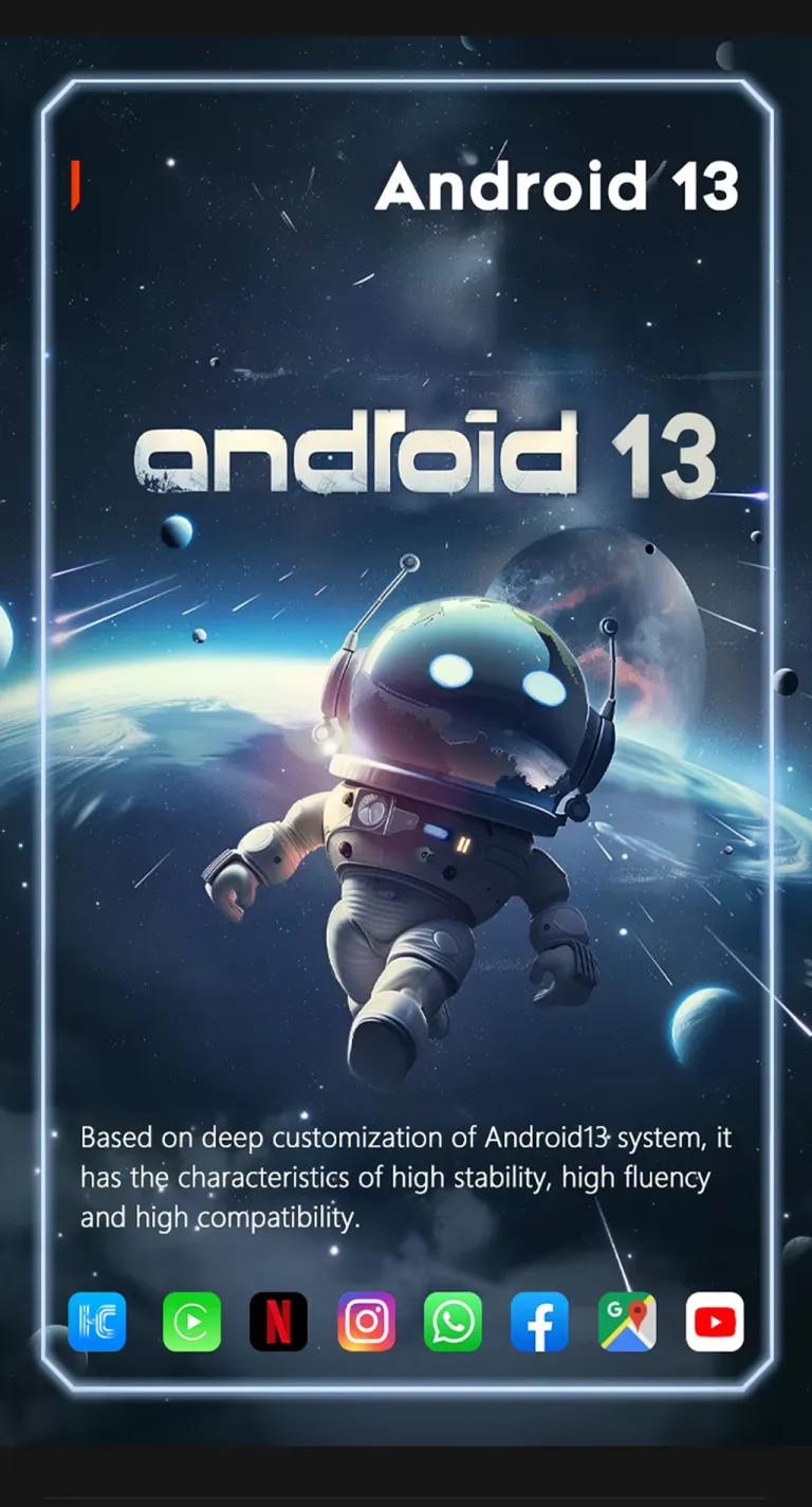 Android 13 system interface for Mercedes Android screen