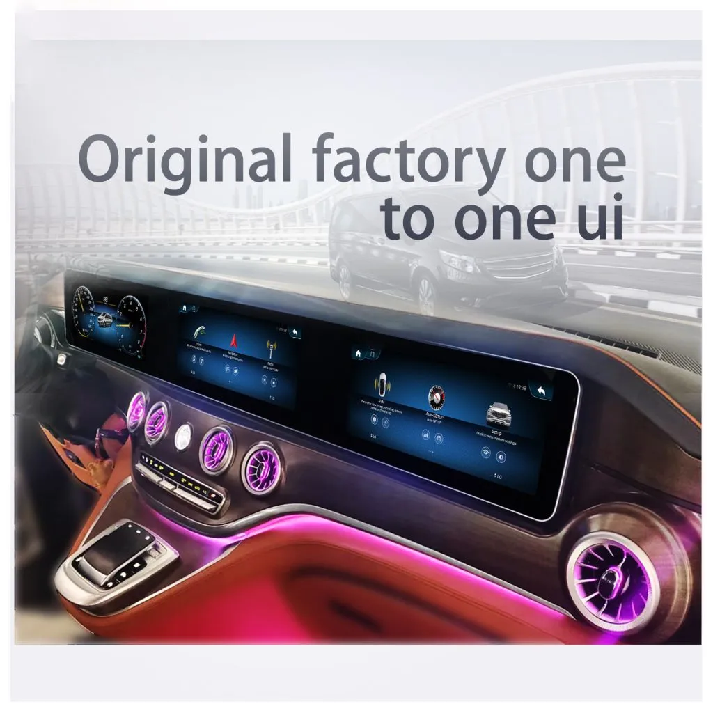 Mercedes Vito OEM style Android interface display screen upgrade