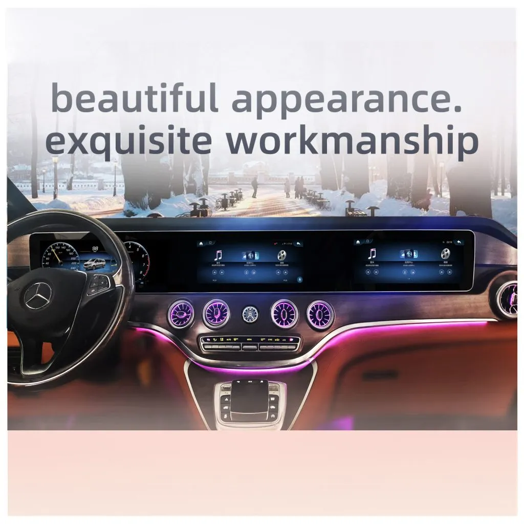 Mercedes Vito OEM style Android screen upgrade premium console display