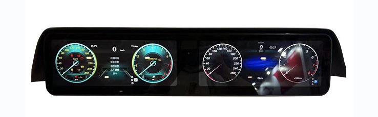 Mercedes W221 dual 12.3 inch Android screen display assembly