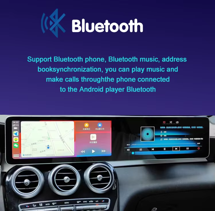 Mercedes Android screen Bluetooth call and music support