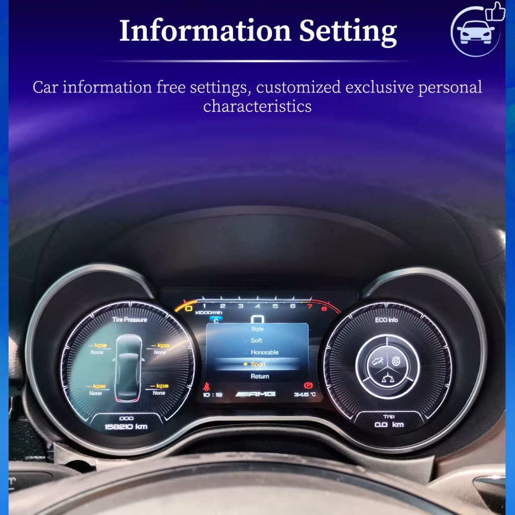 Mercedes R-Class Digital Cluster 2006–2017 | 12.5″ CarPlay DSP