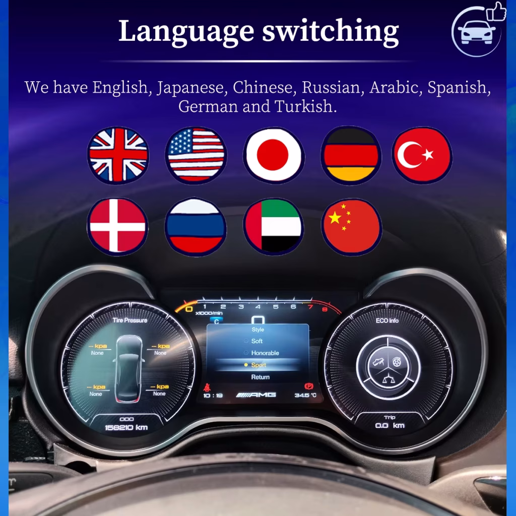 Mercedes R-Class Digital Cluster 2006–2017 | 12.5″ CarPlay DSP