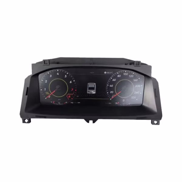 Volkswagen T6 digital instrument cluster front display layout