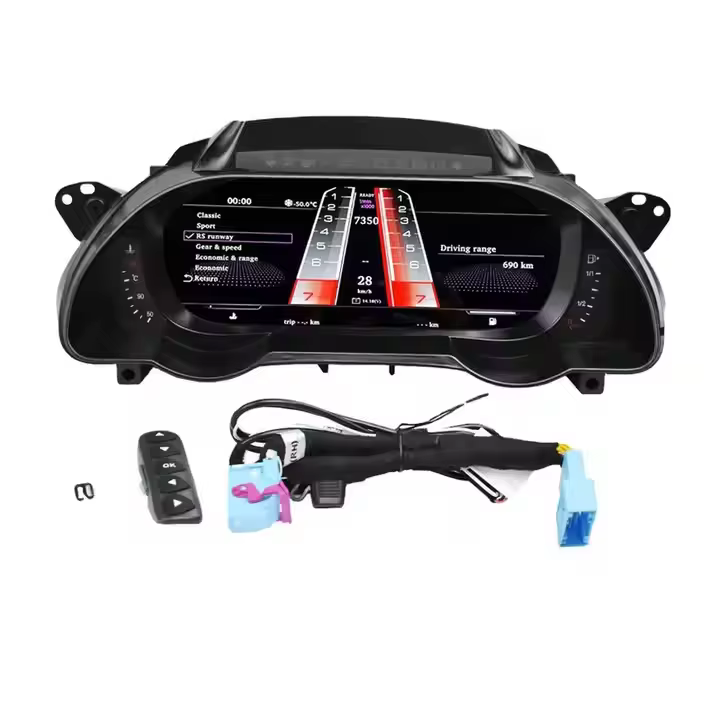Audi A4 B8 digital instrument cluster wiring harness and control interface