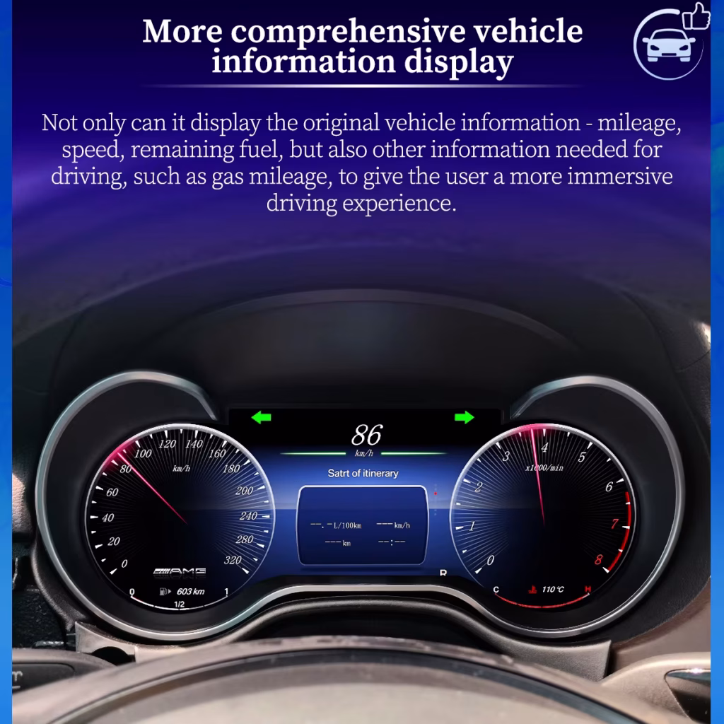 Mercedes R-Class Digital Cluster 2006–2017 | 12.5″ CarPlay DSP