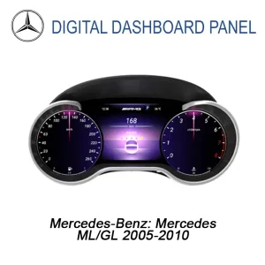 Mercedes ML GL Digital Cluster 2005–2010 | 12.3″ CarPlay, Android Auto