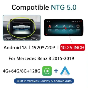 Mercedes B-Class Android Head Unit 2012–2018 | CarPlay DSP