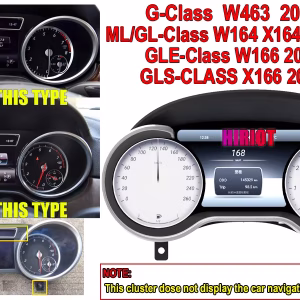 Mercedes G Class Digital Cluster 2013–2019 | 12.3″ 7 Mercedes ML GL Digital Cluster 2012–2015 | 12.3″ CarPlay, Android Auto