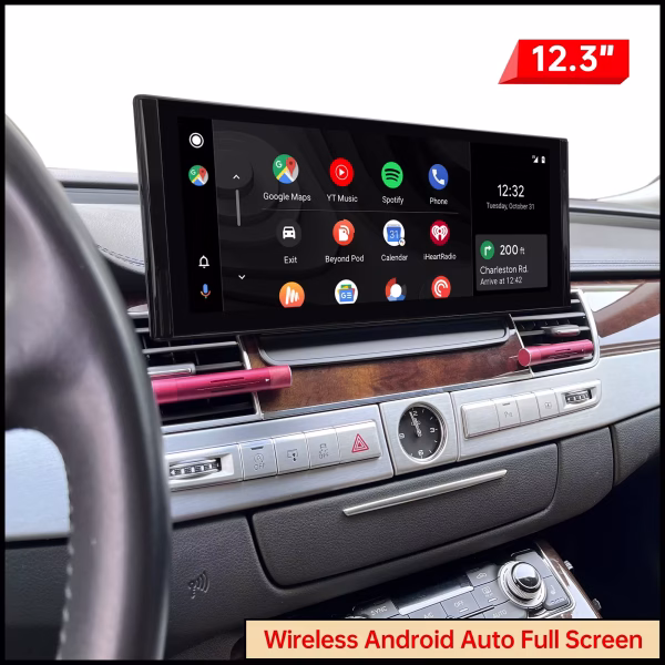 Audi A8 D4 CarPlay Screen 2011-2018 installed 12.3 inch display