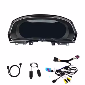 VW Golf Mk7 Digital Cluster 2013-2020 12.3-inch LCD Retrofit 6 Accessories of Volkswagen Digital Instrument Cluster for Golf 7 Passat B8 CC including wiring harness and brackets