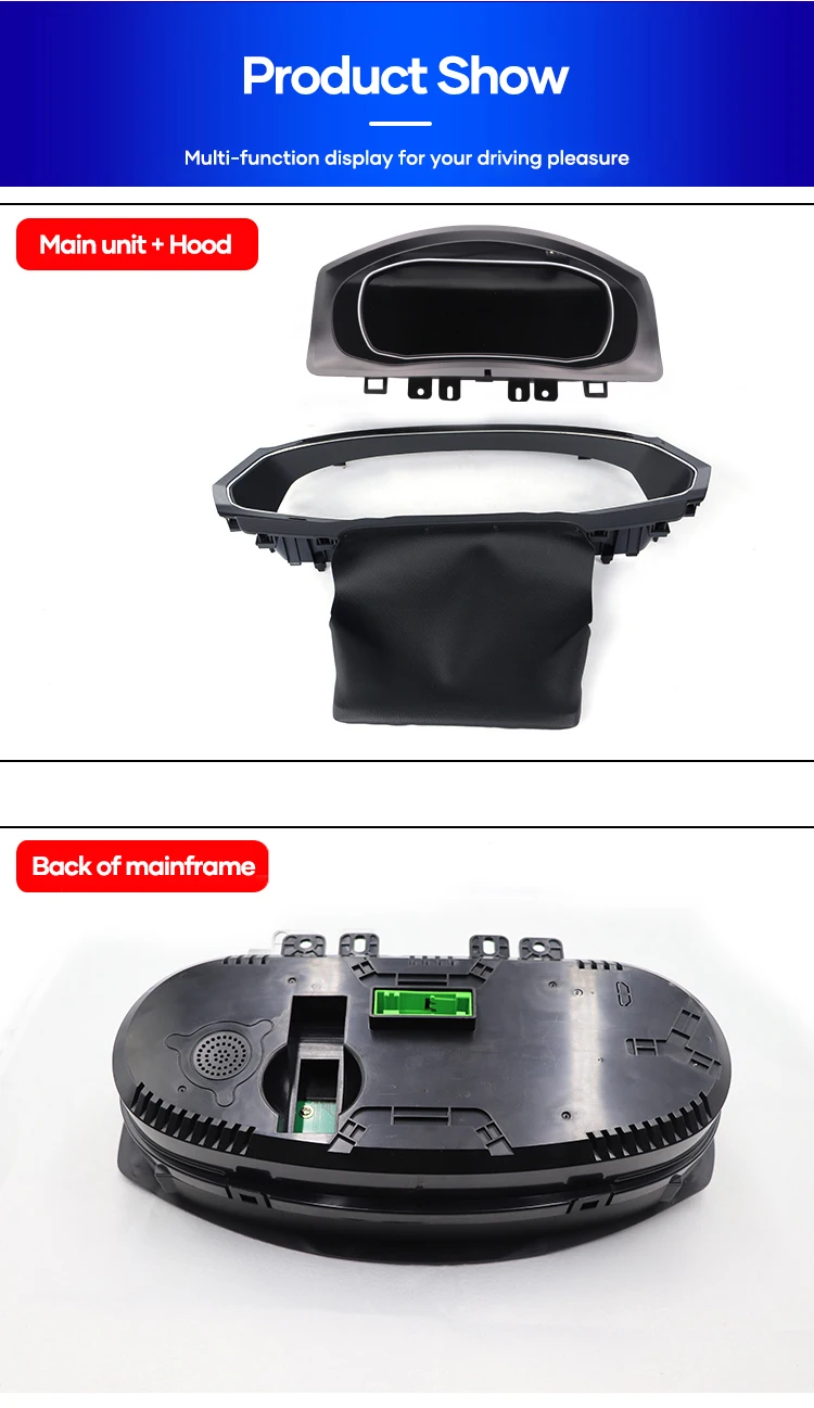 Audi TT Mk2 Virtual Cockpit main unit hood and back of mainframe