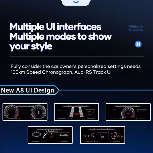 Audi A3 8P Digital Cluster multiple UI modes