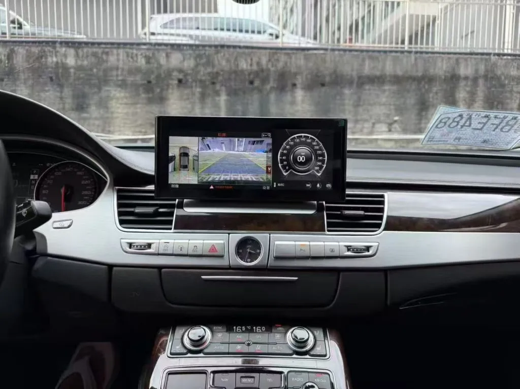 Audi A8 D4 Android screen reverse camera and driving information display