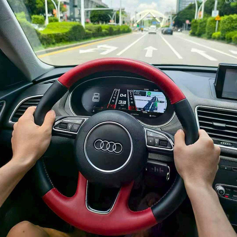 Audi Q3 digital instrument cluster driving mode and navigation display