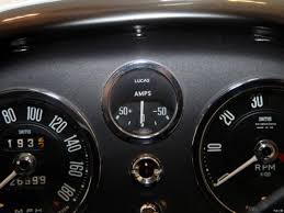 Traditional analog gauge cluster with mechanical dials