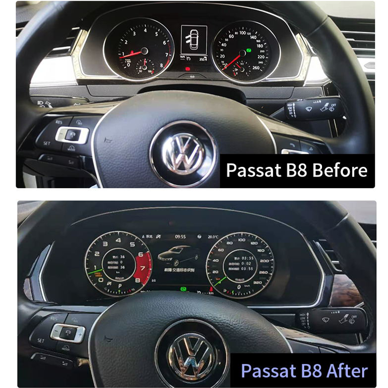 Instalação do painel de instrumentos do Passat com conectores OEM — verdadeiramente «plug-and-play»