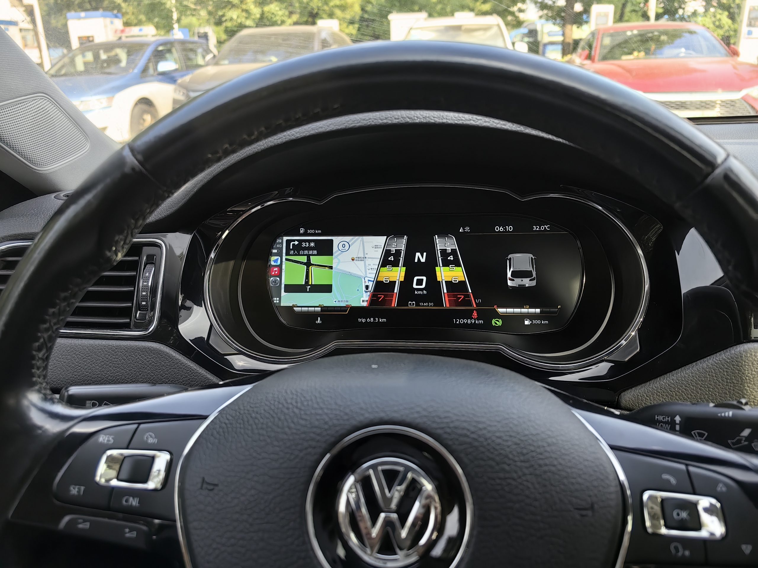 2015–2018 Jetta digital instrumentpanel — installerad vy 4