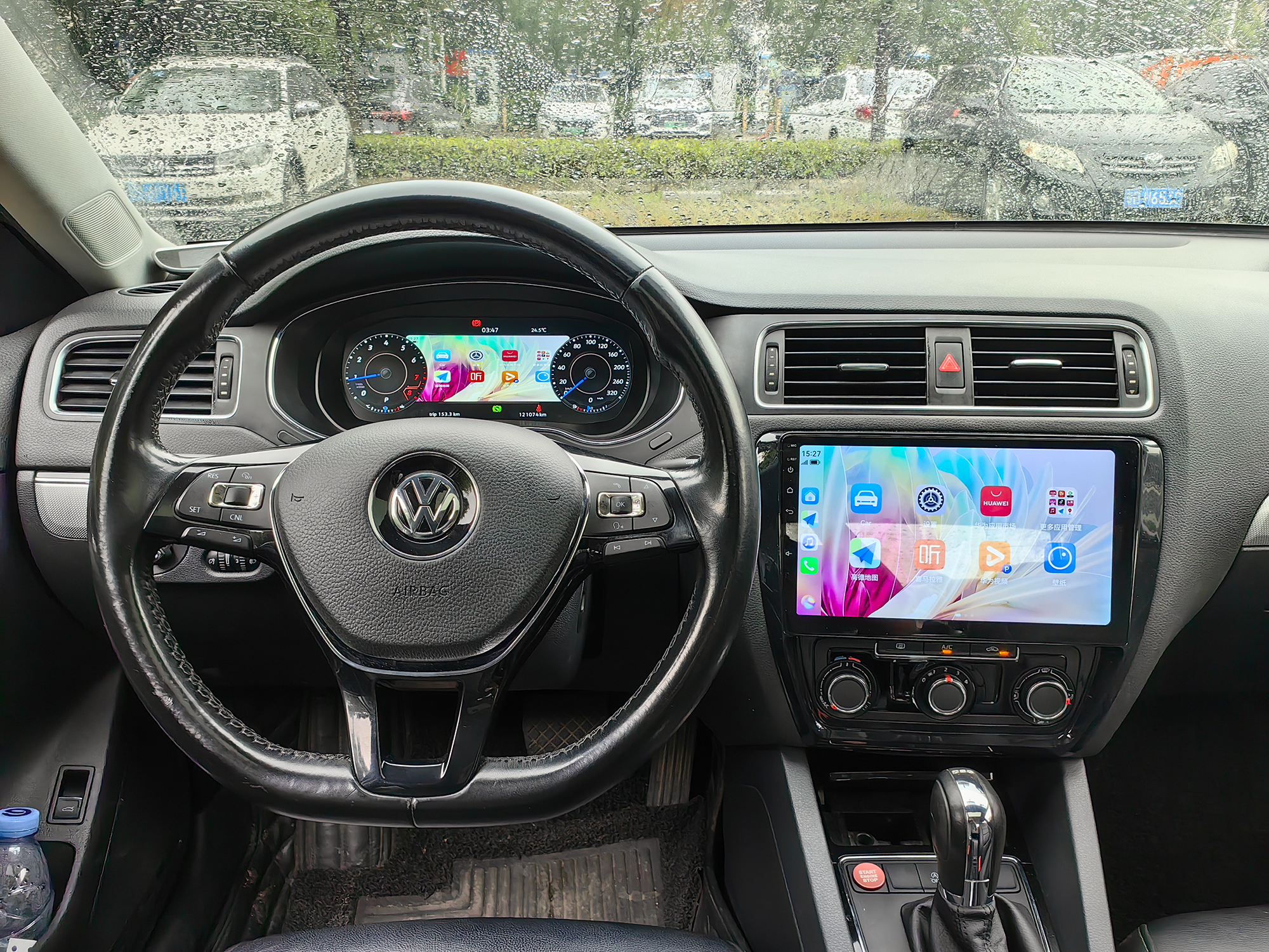 2012–2014 Jetta digital instrumentpanel — installerad vy 5