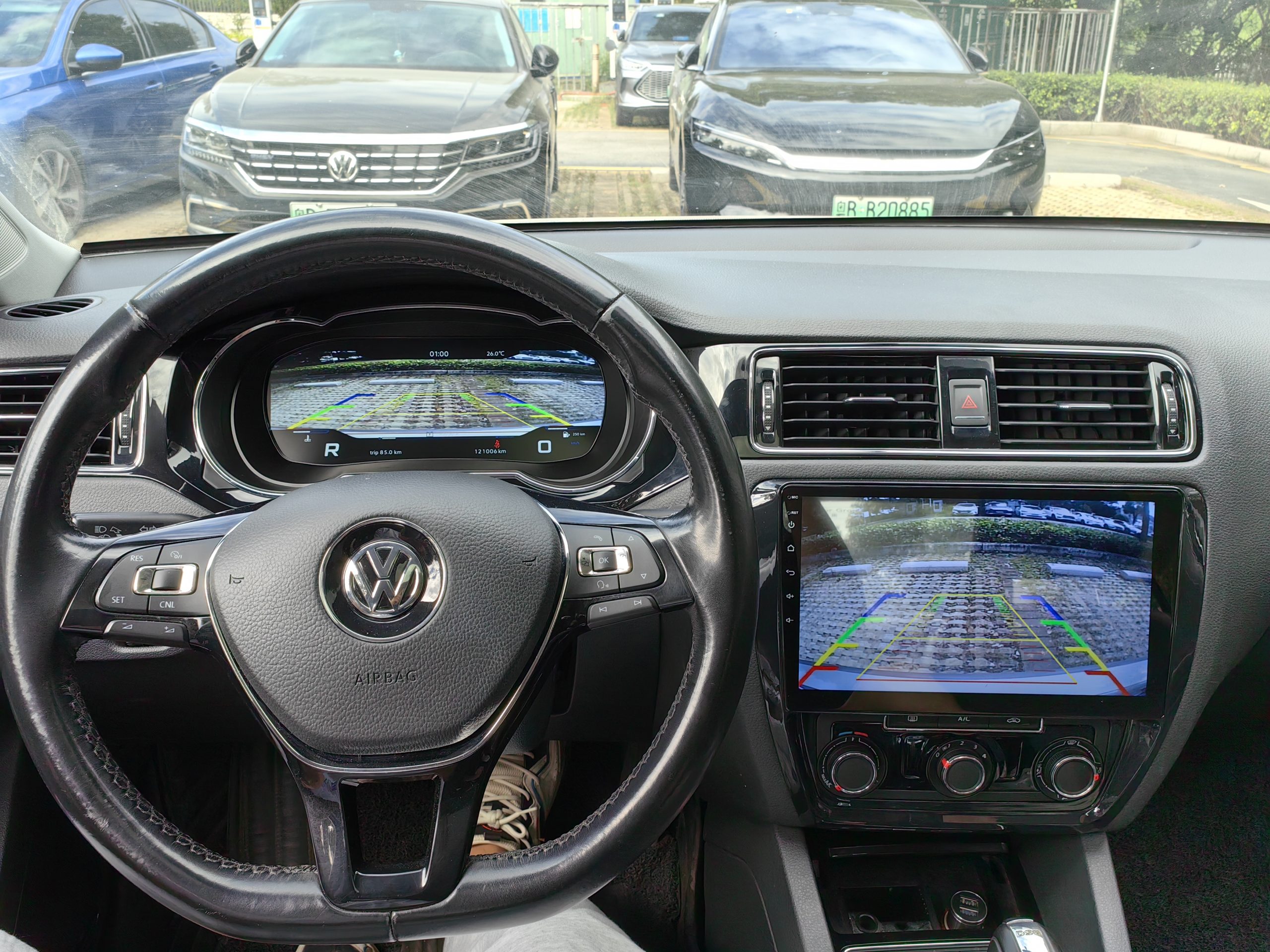 2015–2018 Jetta digital instrumentpanel — installerad vy 3