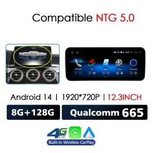 Mercedes Benz C Class W205 GLC X253 V W446 Car Multimedia Navigation