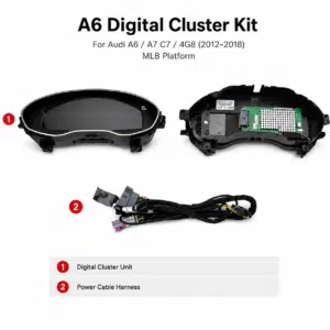 Audi A6 A7 LCD Cluster C7 12.3 CarPlay Map and Data Sync