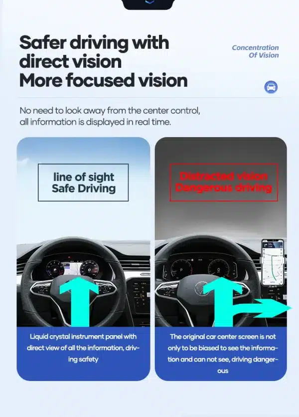 Audis digitale instrumentbræt med Direct Vision – informationsdisplay for mere sikker kørsel